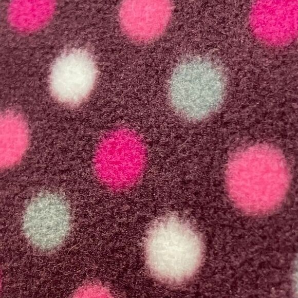 JOE BOXER Fleece Scarf Women's OSFM Multicolor Polka Dot Stripe Fringe Design - Picture 9 of 13